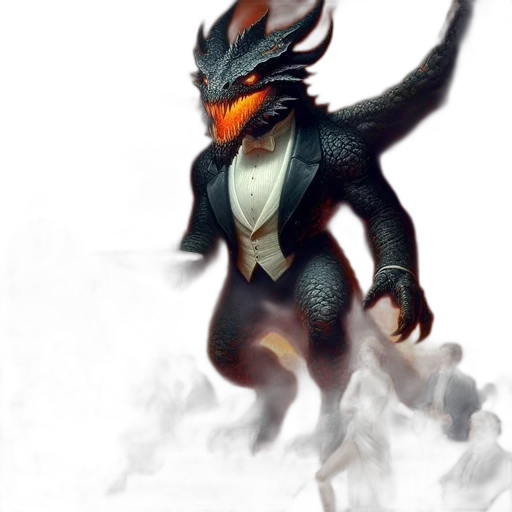 dragon, creature, mask, animal, concept art, fantasy art, comic book art, 3d render transparent PNG cut-out