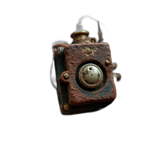 jewelry, robot, bottle, staff, 3d render, photorealistic, concept art, close-up transparent PNG cut-out