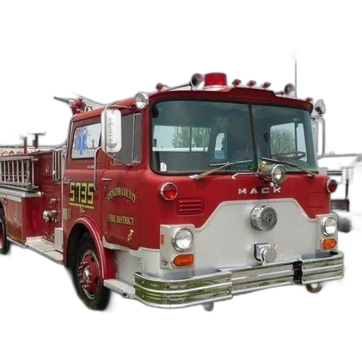 weapon, red, fire, truck transparent PNG cut-out