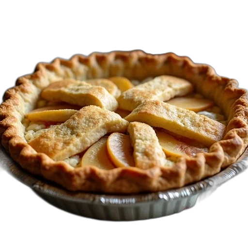food, crown, photorealistic, golden-brown, apple, pie, crumbly, crust transparent PNG cut-out