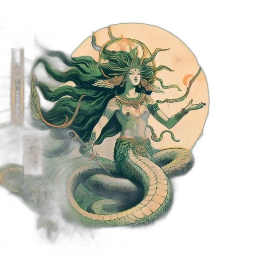 dragon, fantasy art, concept art, pixel art, watercolor, underwater, green, earth tones transparent PNG cut-out
