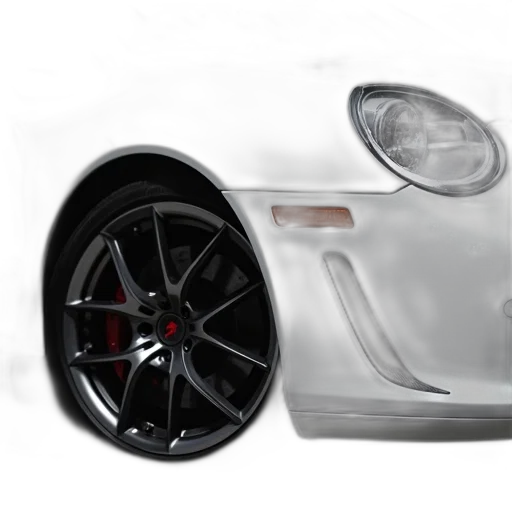 car, photorealistic, 3d render, concept art, cartoon, close-up, white, front transparent PNG cut-out