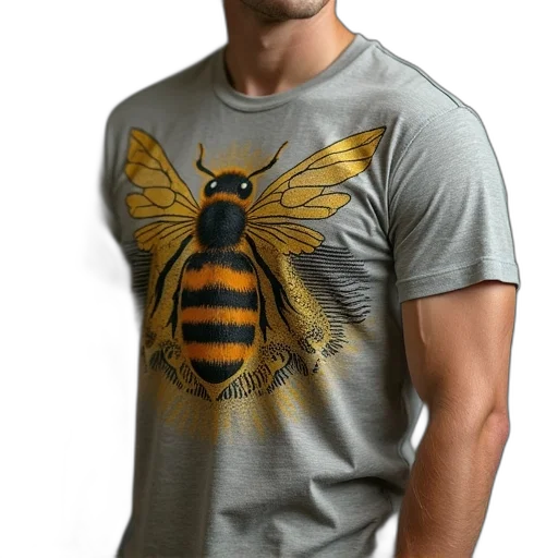 animal, 3d render, photorealistic, concept art, fantasy art, golden, beebumble, wearing transparent PNG cut-out