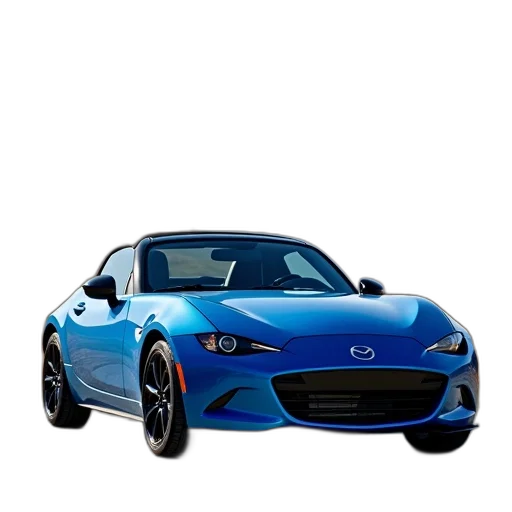 car, 3d render, photorealistic, concept art, blue, mazda, mazda2 transparent PNG cut-out