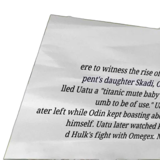 piece, paper, text, about, witnessing, rise, skadi, watching transparent PNG cut-out
