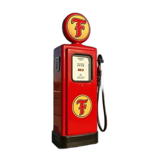 bottle, car, 3d render, firestone transparent PNG cut-out