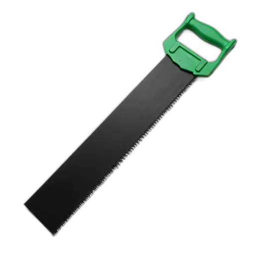 staff, weapon, sword, umbrella, 3d render, green, green-handled, saw transparent PNG cut-out