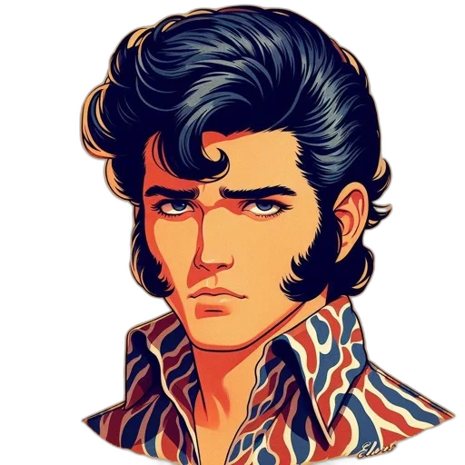 face, hair, jacket, comic book art, cartoon, pixel art, fantasy art, young transparent PNG cut-out
