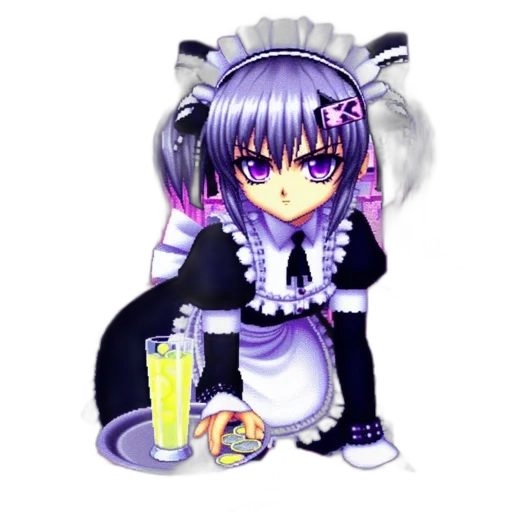 staff, robot, anime, pixel art, concept art, fantasy art, monochrome, animated transparent PNG cut-out