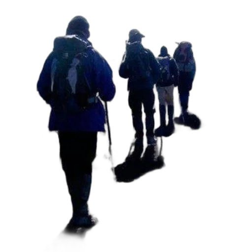 jacket, staff, umbrella, hat, 3d render, concept art, photorealistic, fog transparent PNG cut-out