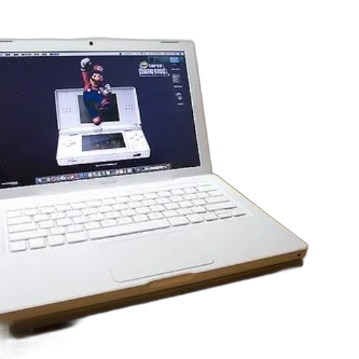 staff, 3d render, white, laptop, displays, image, nintendo, dsi transparent PNG cut-out
