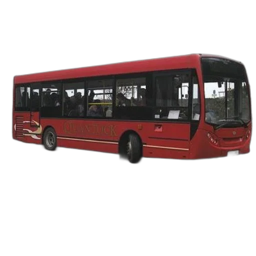 staff, car, 3d render, photorealistic, concept art, red, bus, word transparent PNG cut-out