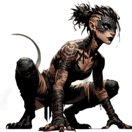 dragon, animal, creature, concept art, comic book art, fantasy art, cyberpunk, reptilian-inspired transparent PNG cut-out
