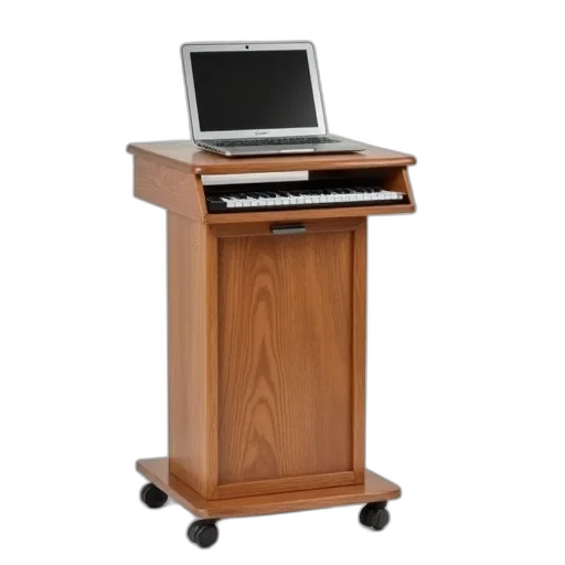 furniture, staff, 3d render, wooden transparent PNG cut-out
