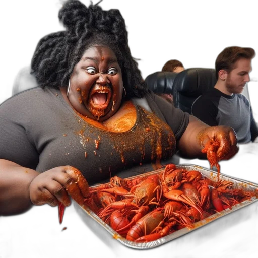 food, creature, concept art, photorealistic, underwater, fire, woman, aboard transparent PNG cut-out