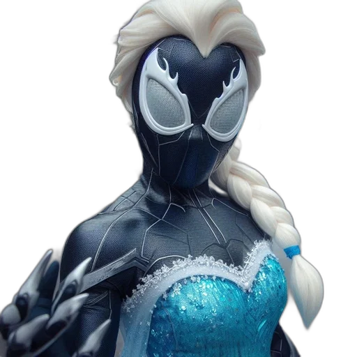 mask, concept art, 3d render, fantasy art, comic book art, person, fusion, spider-man transparent PNG cut-out