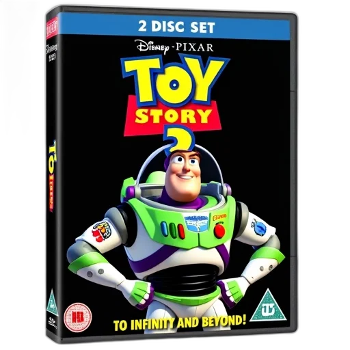 3d render, outer space, dvd, cover, featuring, character, buzz, lightyear transparent PNG cut-out