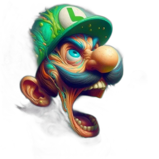 mask, face, hat, creature, concept art, 3d render, fantasy art, photorealistic transparent PNG cut-out