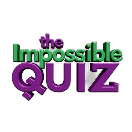 image, features, stylized, text-based, logo, words, impossible, quiz transparent PNG cut-out