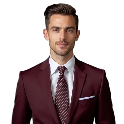 jacket, staff, face, photorealistic, earth tones, red, dark, man transparent PNG cut-out