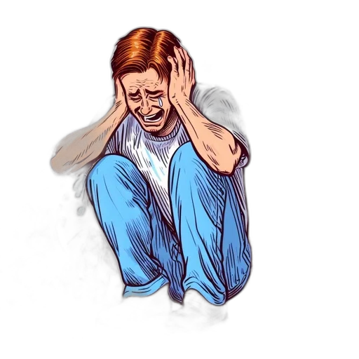 jacket, face, staff, photorealistic, concept art, 3d render, comic book art, anxious transparent PNG cut-out