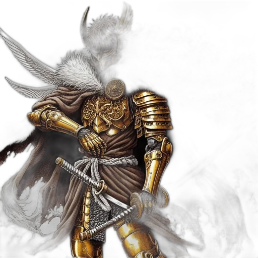 sword, weapon, dragon, fantasy art, concept art, photorealistic, comic book art, golden transparent PNG cut-out
