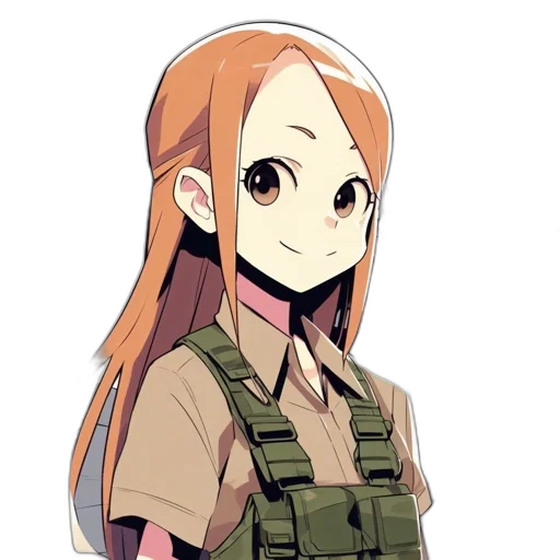 staff, jacket, weapon, face, anime, pixel art, cartoon, concept art transparent PNG cut-out
