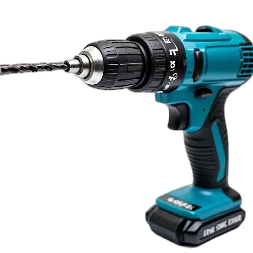 weapon, staff, robot, blue, black, electric, drill, bit transparent PNG cut-out