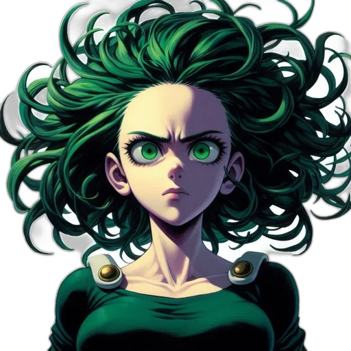 hair, face, dress, mask, comic book art, concept art, anime, pixel art transparent PNG cut-out
