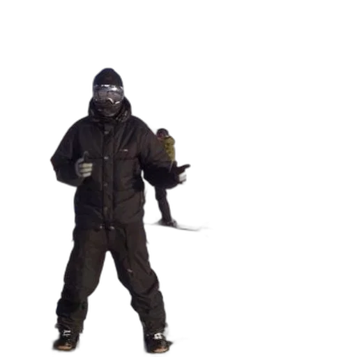 jacket, weapon, mask, staff, concept art, 3d render, fog, dark transparent PNG cut-out