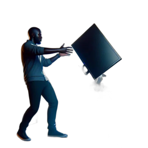 furniture, jacket, weapon, robot, concept art, 3d render, fire, outer space transparent PNG cut-out