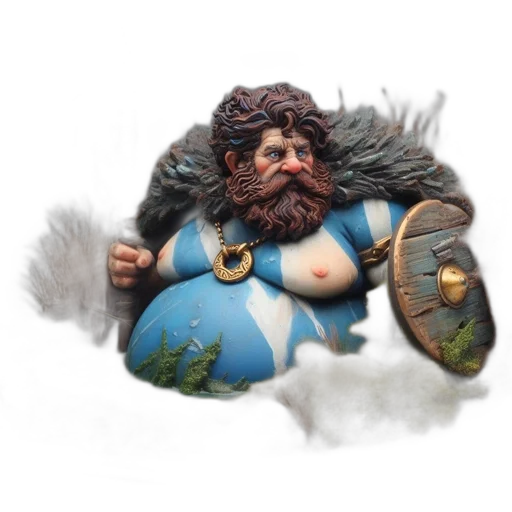 fantasy art, concept art, 3d render, photorealistic, detailed, miniature, figurine, shows transparent PNG cut-out