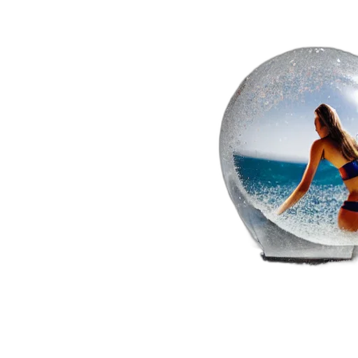 photorealistic, 3d render, snow, globe transparent PNG cut-out