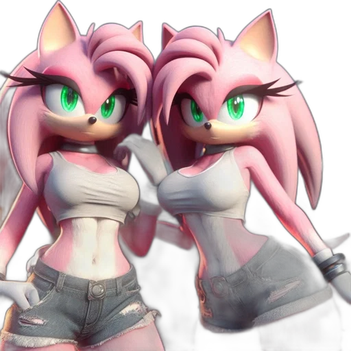 3d render, concept art, anime, fantasy art, pastel, two, anthropomorphic, hedgehog transparent PNG cut-out