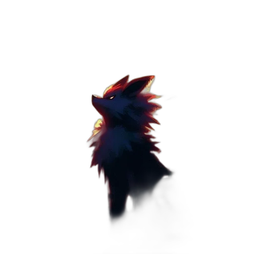 dragon, creature, animal, hair, pixel art, concept art, 3d render, fantasy art transparent PNG cut-out