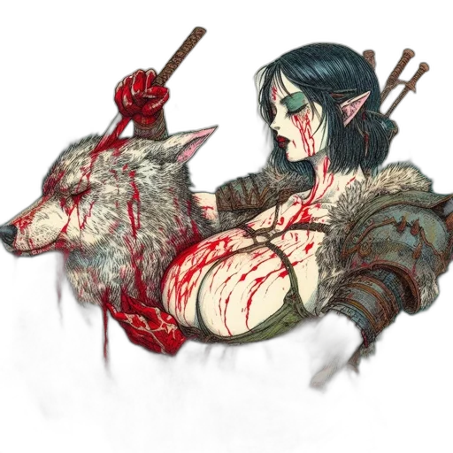 sword, weapon, fantasy art, concept art, watercolor, pixel art, red, green transparent PNG cut-out