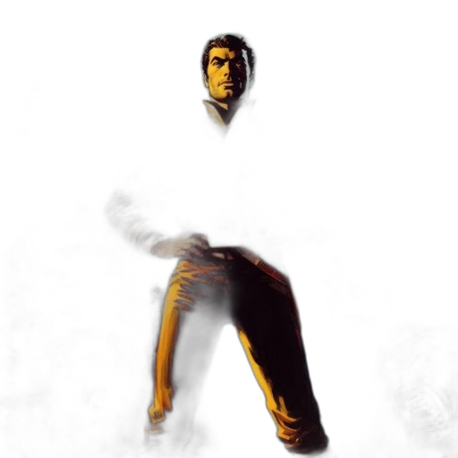 staff, face, concept art, comic book art, photorealistic, fantasy art, fog, fire transparent PNG cut-out