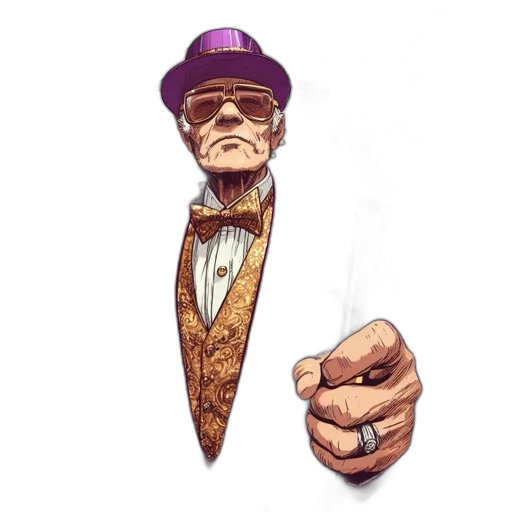 staff, hat, face, umbrella, concept art, comic book art, pixel art, fantasy art transparent PNG cut-out