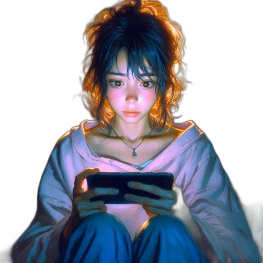 face, mask, dress, photorealistic, oil painting, concept art, cyberpunk, neon lights transparent PNG cut-out