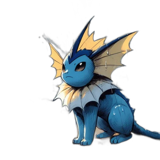 dragon, creature, staff, animal, concept art, 3d render, fantasy art, pixel art transparent PNG cut-out