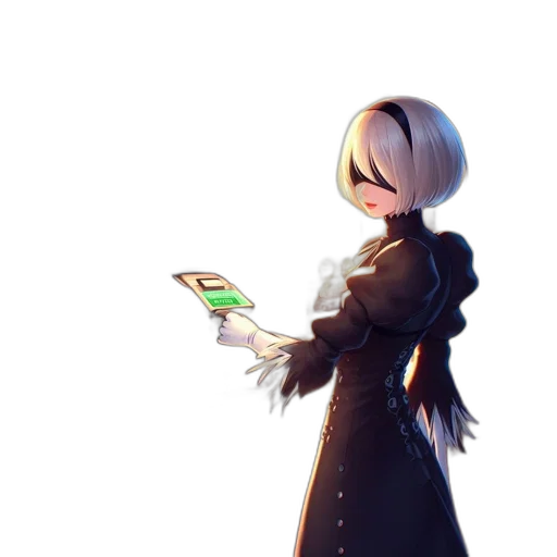 staff, dress, robot, jacket, concept art, cartoon, anime, pixel art transparent PNG cut-out