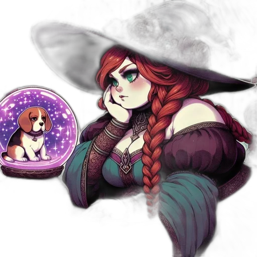 staff, hat, fantasy art, concept art, pixel art, watercolor, dark, red transparent PNG cut-out
