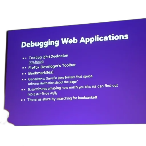 first, slide, presentation, titled, debugging, web, applications, purple transparent PNG cut-out