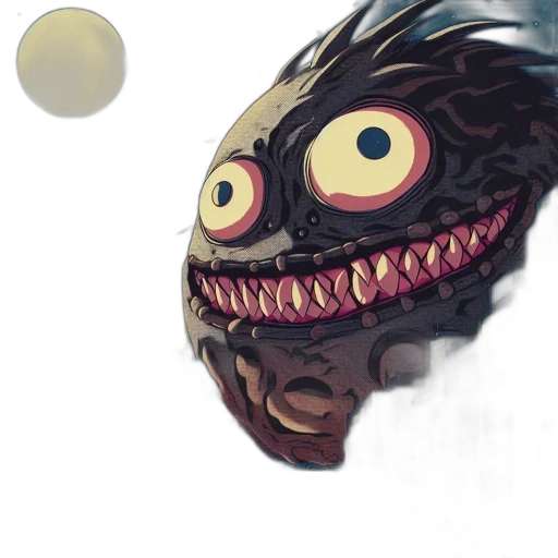 mask, creature, face, dragon, concept art, 3d render, comic book art, anime transparent PNG cut-out