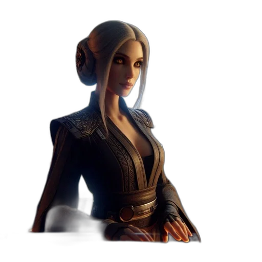 staff, dragon, 3d render, concept art, fantasy art, photorealistic, woman, futuristic transparent PNG cut-out
