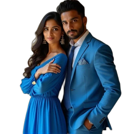 dress, jacket, blue, anusha transparent PNG cut-out