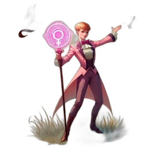 staff, weapon, jacket, sword, concept art, fantasy art, pixel art, vaporwave transparent PNG cut-out