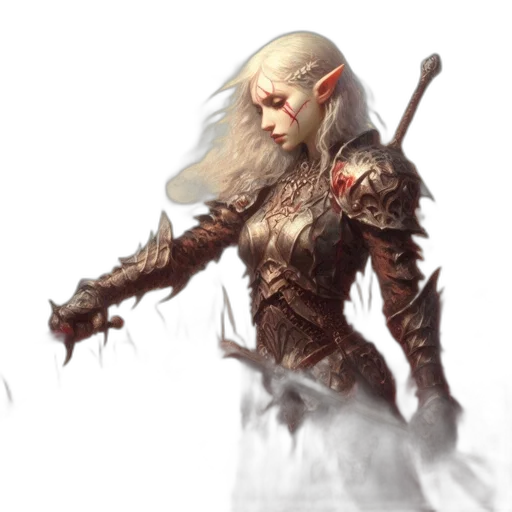 sword, staff, fantasy art, concept art, comic book art, pixel art, red, dark transparent PNG cut-out