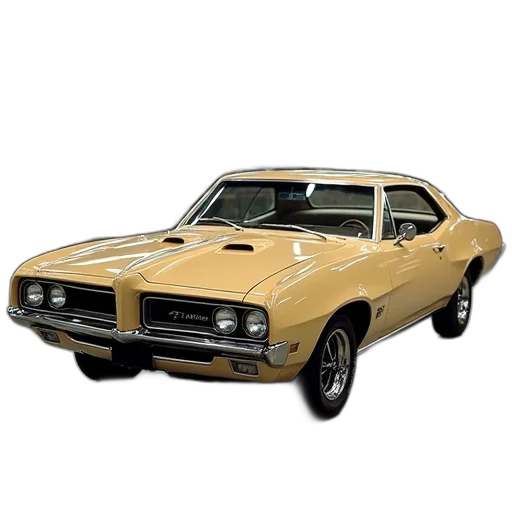 car, photorealistic, 3d render, golden transparent PNG cut-out
