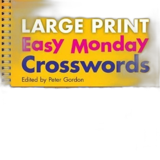 large, print, easy, monday, crosswords, edited, peter, gordon transparent PNG cut-out